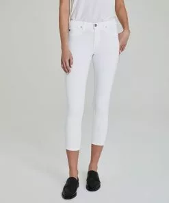 AG Jeans Prima Crop (White) Bottoms