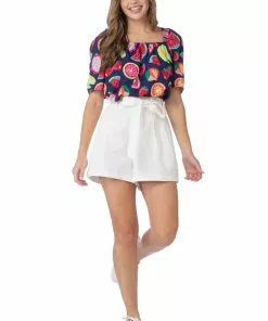 Crosby By Mollie Burch Bottoms Lettie Short (White)