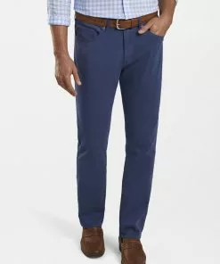 Peter Millar Bottoms Ultimate Sateen 5 Pocket Pant (Navy)