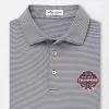 Peter Millar Georgia National Champion Jubilee Stripe Performance Polo (Iron) Tops