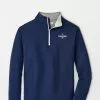 Peter Millar Perth Quarter Zip (Navy Braves)