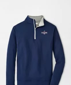 Peter Millar Perth Quarter Zip (Navy Braves)