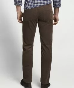 Peter Millar Superior Soft Corduroy Five Pocket Pant (Chestnut)