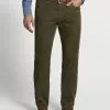 Peter Millar Superior Soft Corduroy Five Pocket Pant (Field Green)