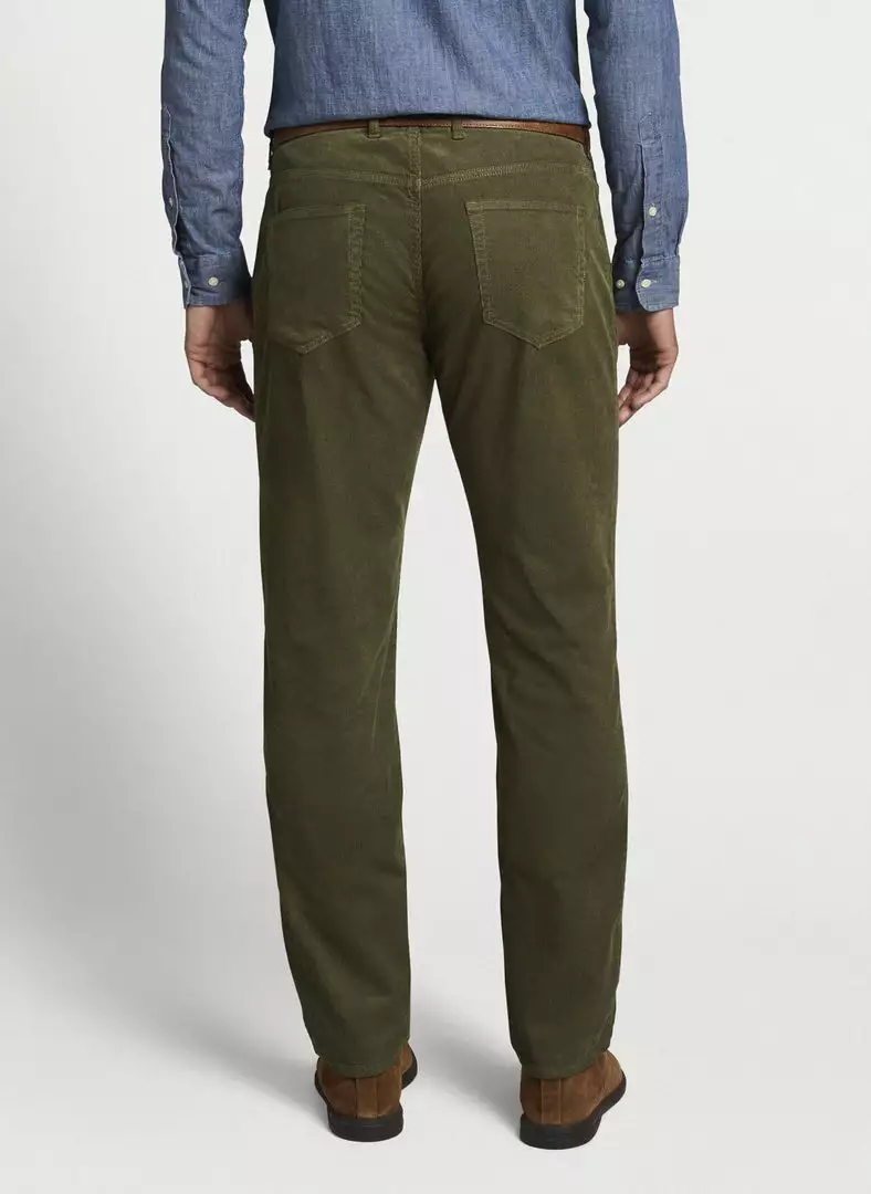 Peter Millar Superior Soft Corduroy Five Pocket Pant (Field Green) 4 Peter Millar Superior Soft Corduroy Five Pocket Pant (Field Green)
