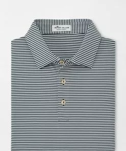 Peter Millar Tops Hales Performance Jersey Polo (Nordic Pine)