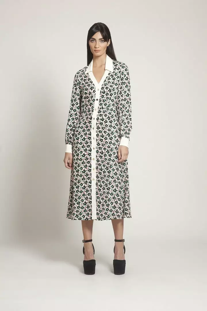 Fresha London Mercedes Dress (Black Petunia) Dresses 7 Fresha London Mercedes Dress (Black Petunia) Dresses