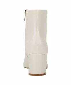 Marc Fisher Jarli Pointy Ankle Boot (Ivory Leather) Shoes 7 Marc Fisher Jarli Pointy Ankle Boot (Ivory Leather) Shoes