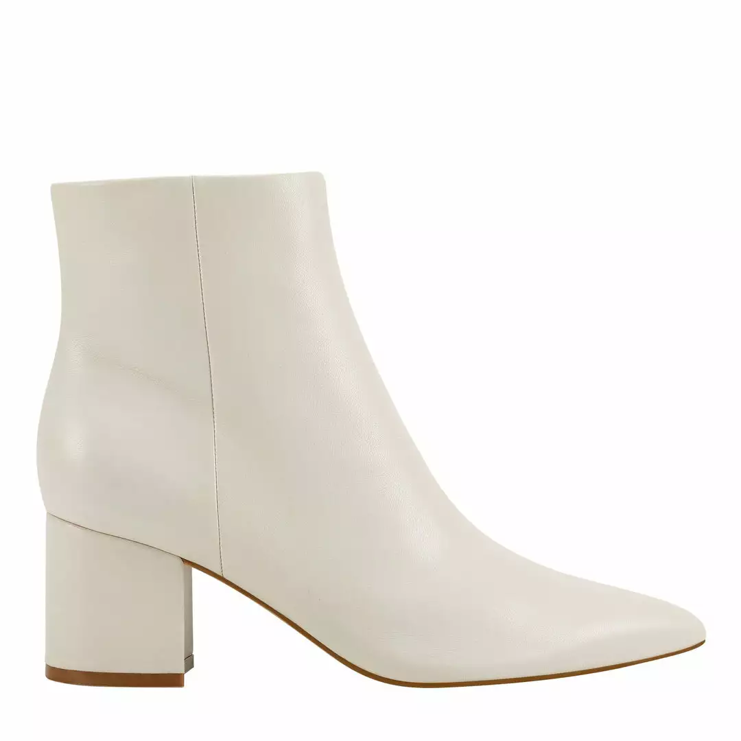 Marc Fisher Jarli Pointy Ankle Boot (Ivory Leather) Shoes 3 Marc Fisher Jarli Pointy Ankle Boot (Ivory Leather) Shoes
