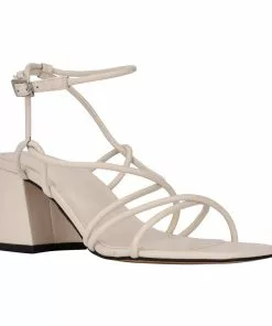 Marc Fisher Nayora Strappy Block Heel Sandal (Light Pink)
