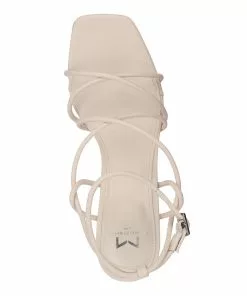 Marc Fisher Nayora Strappy Block Heel Sandal (Light Pink)