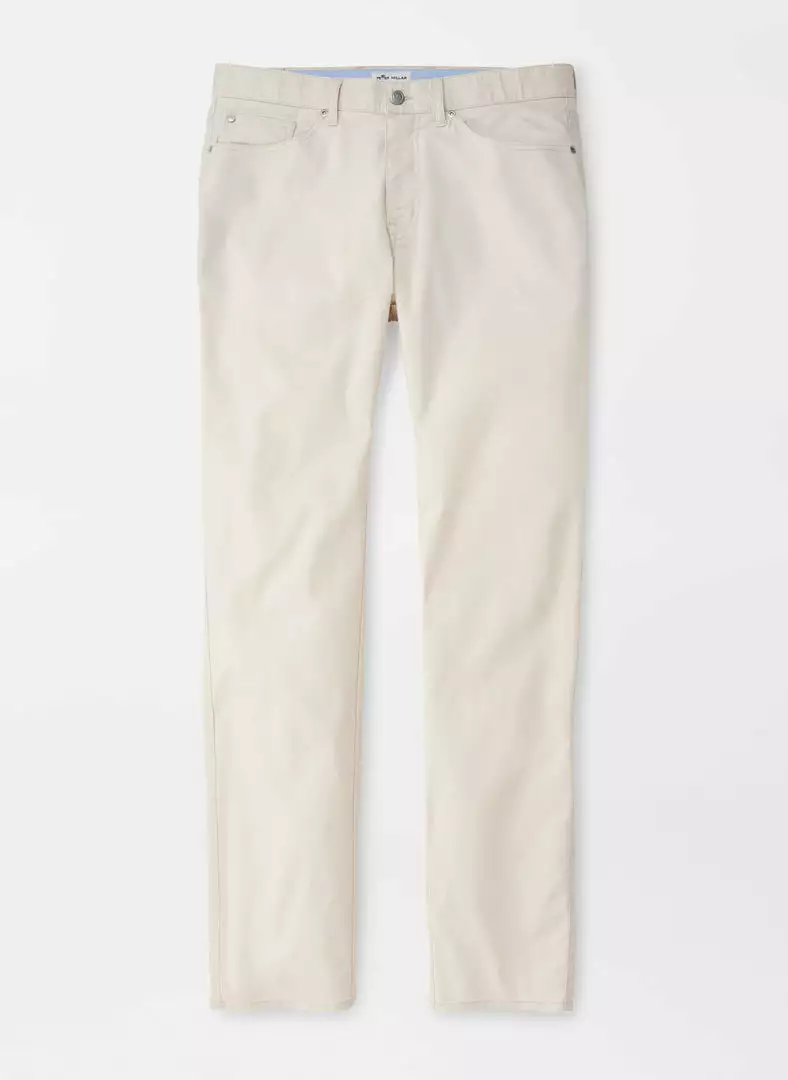 Peter Millar Bottoms Crown Comfort Poplin Five Pocket (Stone) 3 Peter Millar Bottoms Crown Comfort Poplin Five Pocket (Stone)