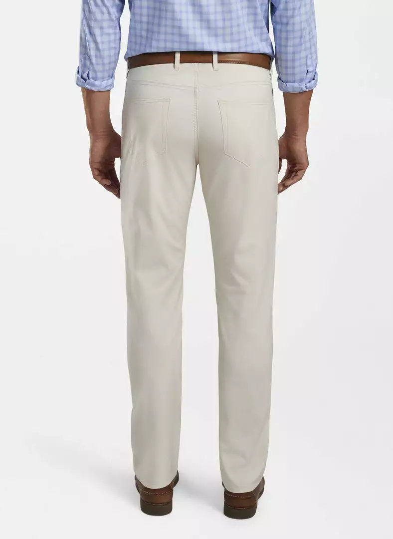 Peter Millar Bottoms Crown Comfort Poplin Five Pocket (Stone) 5 Peter Millar Bottoms Crown Comfort Poplin Five Pocket (Stone)