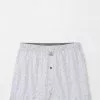 Peter Millar Florida Room Performance Boxer Short (White) Bottoms