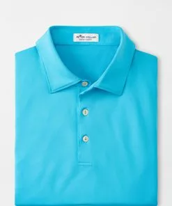 Peter Millar Solid Performance Jersey Polo (Reef Blue)