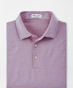 Peter Millar Tops Hales Performance Jersey Polo (Blue Batik)
