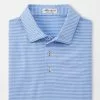 Peter Millar Hales Performance Jersey Polo (ESTATE BLUE/MOON MIST)