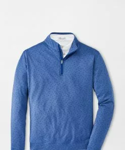 Peter Millar Perth Carts Performance Quarter Zip (Sport Navy)