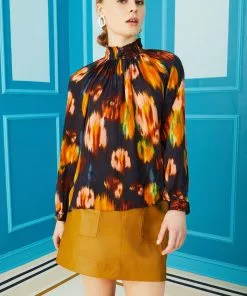 Marie Oliver Arden Blouse (Sapphire)