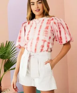 Marie Oliver Bennett Popover (Cranberry Dye) Tops