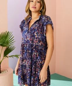 Marie Oliver Frida Dress (Indigo Reef) Dresses
