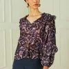 Marie Oliver Haley Blouse (Midnight Mandala)