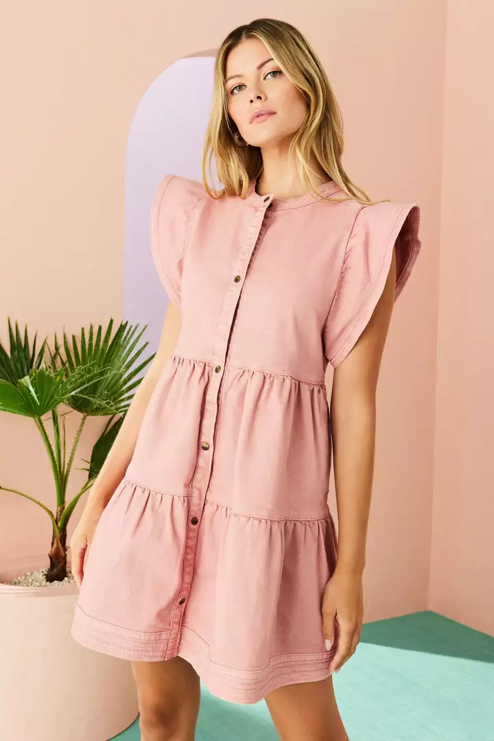 Marie Oliver Dresses Neelie Denim Dress (Shell) 3 Marie Oliver Dresses Neelie Denim Dress (Shell)