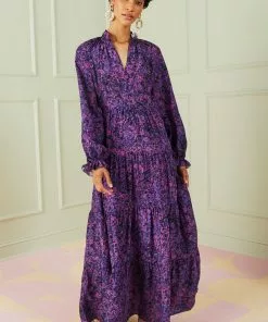 Marie Oliver Dresses Pearle Maxi Dress (Amethyst Dapple)