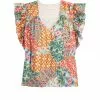 Marie Oliver Phoebe Blouse (Patchwork) Tops