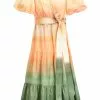 Marie Oliver Rena Wrap Dress (Sunrise) 2 Marie Oliver Rena Wrap Dress (Sunrise)