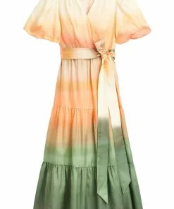 Marie Oliver Rena Wrap Dress (Sunrise)