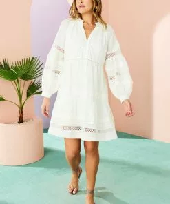 Marie Oliver Sheridan Dress (Cool White)