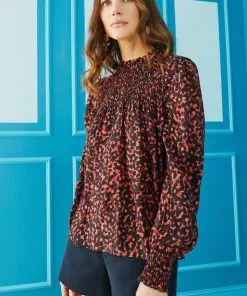 Marie Oliver Tops Sofia Blouse (Vermillion)