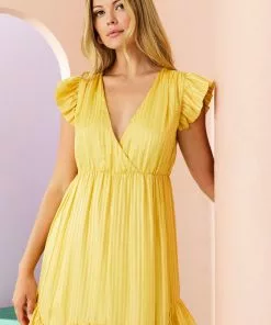 Marie Oliver Dresses Uma Dress (Ochre)