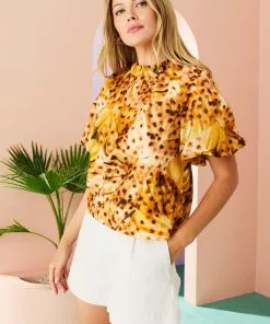 Marie Oliver Tops Wren Top (Golden Palm) 6 Marie Oliver Tops Wren Top (Golden Palm)