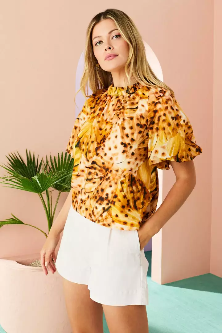 Marie Oliver Tops Wren Top (Golden Palm) 4 Marie Oliver Tops Wren Top (Golden Palm)