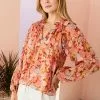 Marie Oliver Yancey Top (Peachy Peonies)