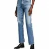 AG Jeans Alexxis High-Rise Straight (18 Years Poplar) Bottoms