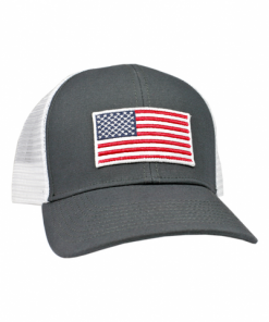 Peach State Pride American Flag Mesh Back (Charcoal)