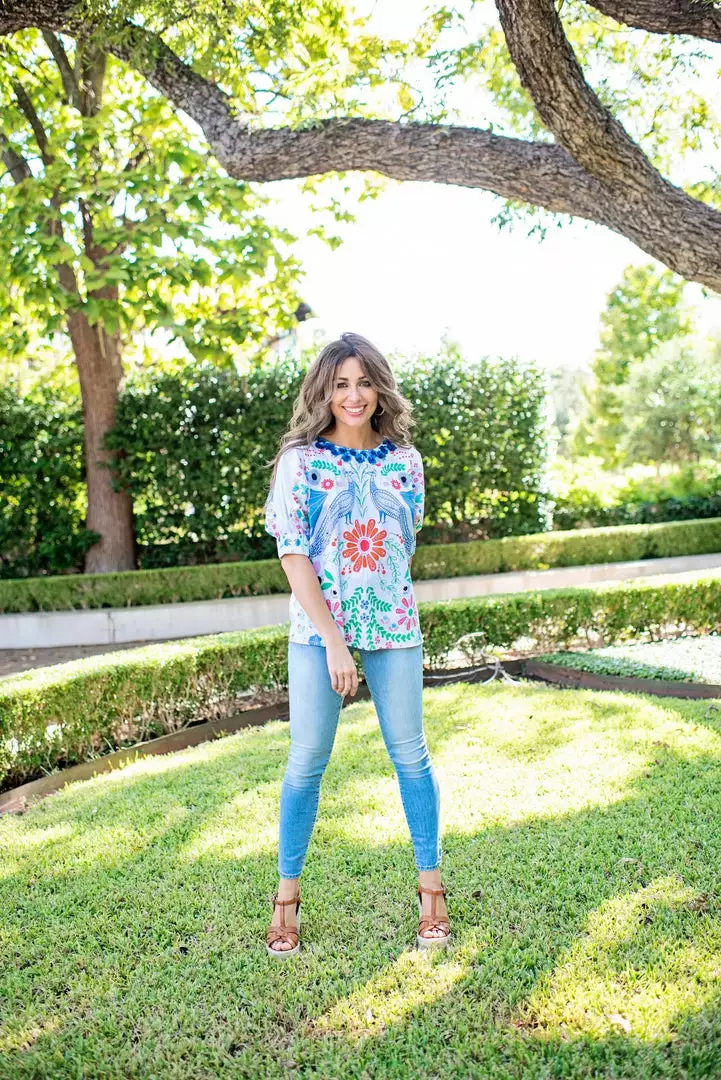 Only Options Tops Flora Shirt (White Otomi) 3 Only Options Tops Flora Shirt (White Otomi)