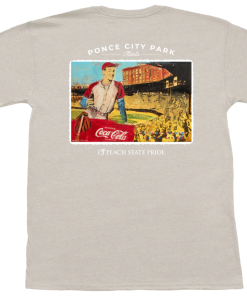 Peach State Pride Tops Atlanta Crackers Short Sleeve Tee (Oatmeal)