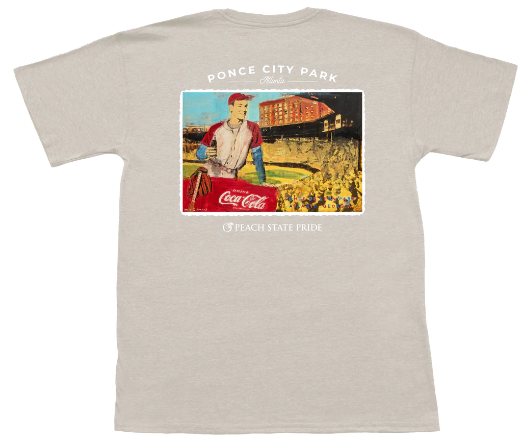 Peach State Pride Tops Atlanta Crackers Short Sleeve Tee (Oatmeal) 3 Peach State Pride Tops Atlanta Crackers Short Sleeve Tee (Oatmeal)