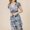 LaRoque Monroe Midi Dress (Blue Waterlily) Dresses