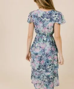 LaRoque Monroe Midi Dress (Blue Waterlily) Dresses