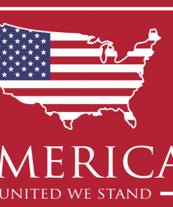 Peach State Pride Gifts For Him American Co United We Stand Decal (Red)