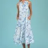 Olivia James The Label Dresses Ro Long Dress (Toile Sky) 1 Olivia James The Label Dresses Ro Long Dress (Toile Sky)