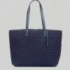 Naghedi Jet Setter Small Tote (Ink Blue)