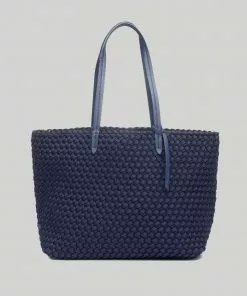 Naghedi Jet Setter Small Tote (Ink Blue)
