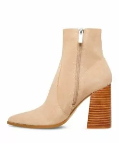 Steve Madden Julina Bootie (Taupe Suede) Shoes