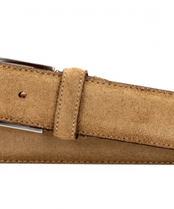 Martin Dingman Royal Water Repellent Suede Belt (Khaki)